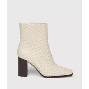 PAIGE Frances Ankle Boot bone leather size 10 (new) $398.00 retail price